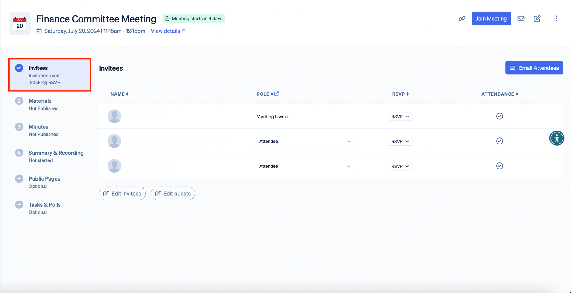 Update Meeting Role update-meeting-role